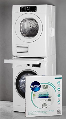 wpro SKS101 - Waschmaschinenzubehör/ Trocknerzubehör/ Verbindungsrahmen m. Ablage/ Zwischenbaurahmen Waschmaschine u. Trockner/ Universell für alle Marken/ 60x60cm - 6