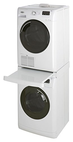 Wpro SKS100 Waschmaschinenzubehör/ Zwischenbaurahmen mit Ablage / Waschmaschine und Trockner/ Universell - 5