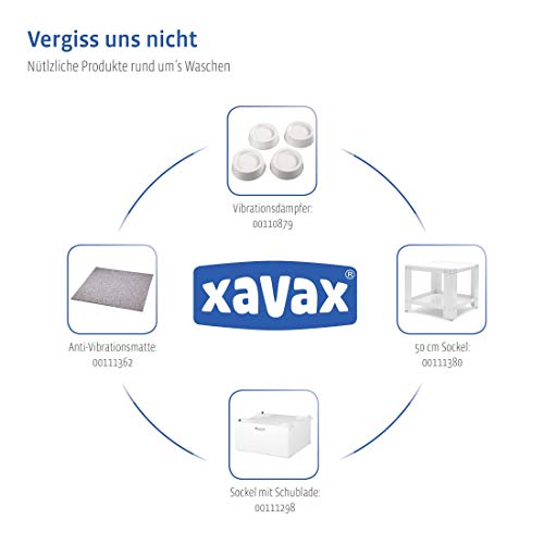 Xavax Waschmaschinen Untergestell (60x60 cm Waschmaschinen-Unterbau, stabiler Waschmaschinensockel, 40 cm hohes Podest für Waschmaschine, Trockner, Gefrierschrank oder Kühlschrank) weiß - 3