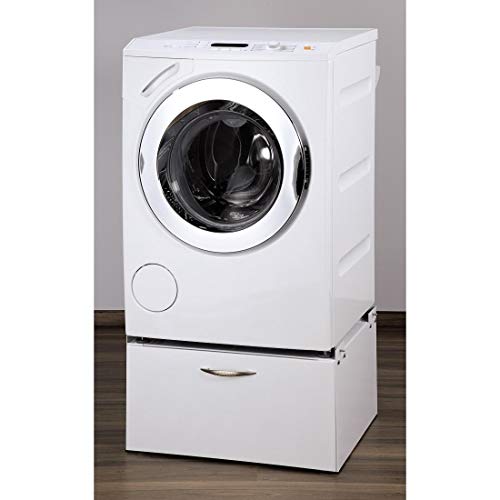 Xavax Trockner-/Waschmaschinen-Untergestell (mit Schublade, 61 x 60 cm, Unterbau-Sockel mit Schubfach, 33,2 cm Höhe, TÜV-geprüft, Waschmaschinen-Podest/Erhöhung) weiß - 4