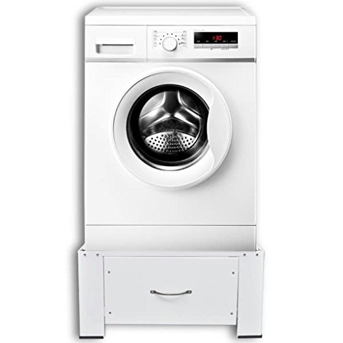 vidaXL Untergestell für Waschmaschine Sockel Podest Erhöhung mit Schublade 63x54x31 cm - 4